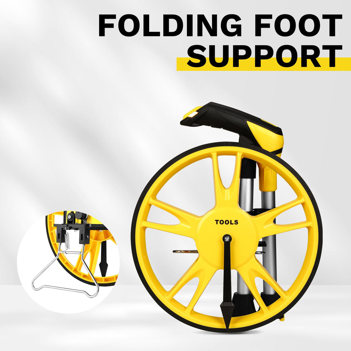 DEKOPRO measuring wheel supports indoor and outdoor projects