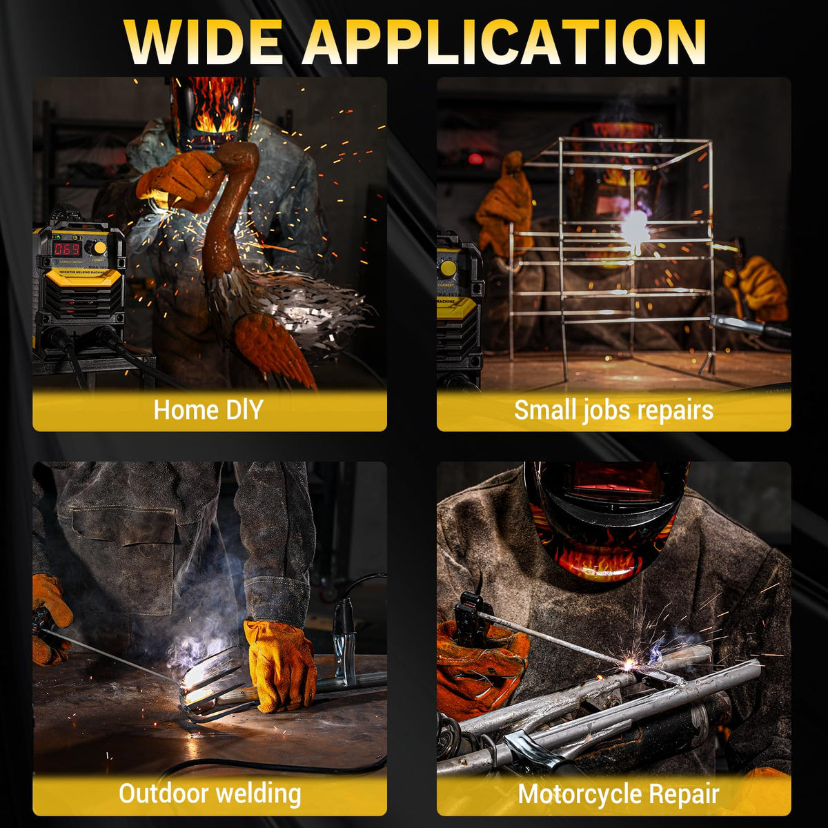 DEKOPRO MMA welder setup for metal welding projects with versatility