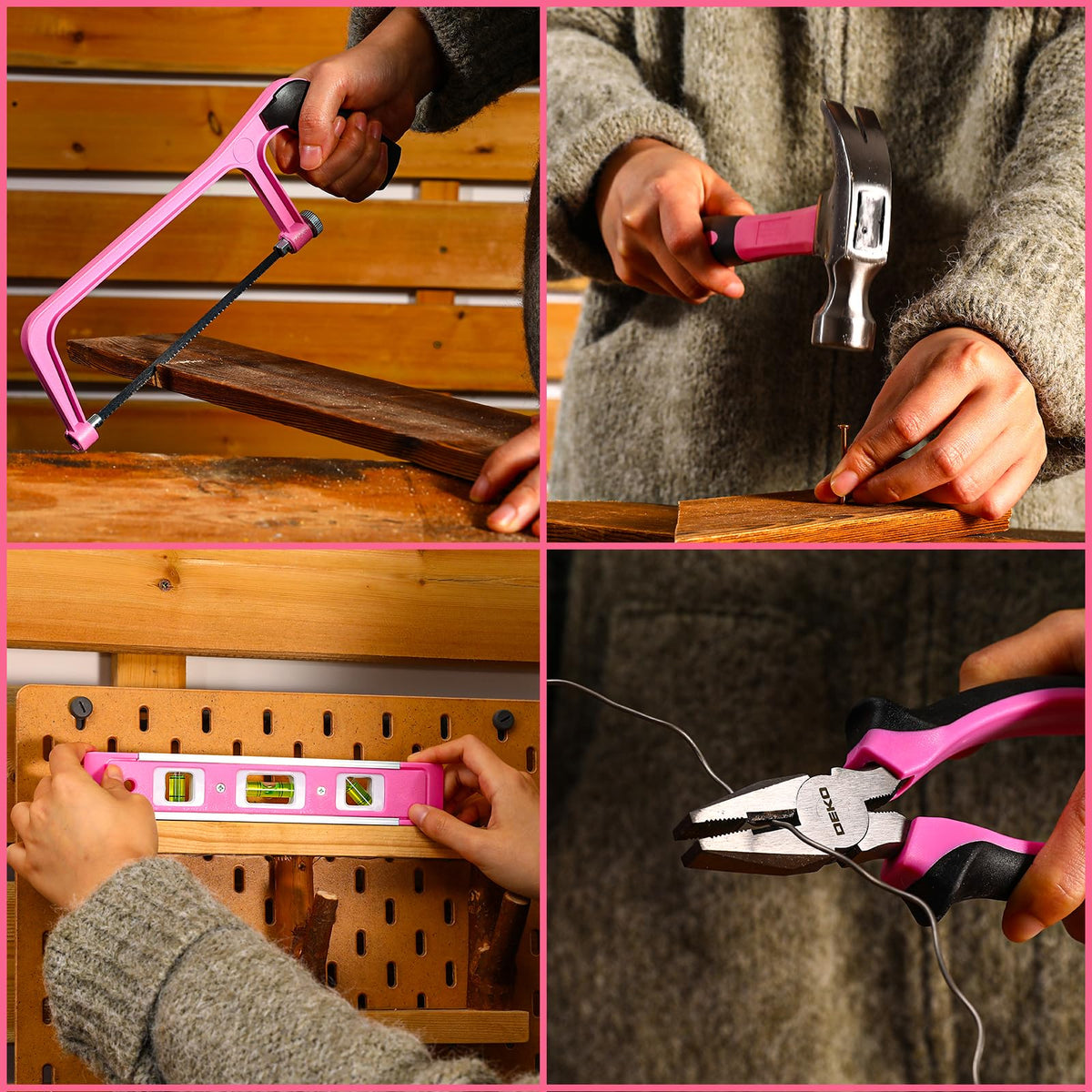 DEKOPRO pink tool kit makes a thoughtful gift for beginners