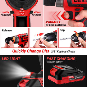 DEKOPRO portable toolbox case makes organization and transport effortless.