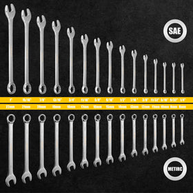 DEKOPRO SAE and metric size range wrenches for versatile projects