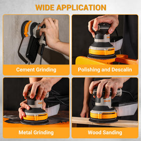 DEKOPRO sander in use on wood surface for a smooth finish potential