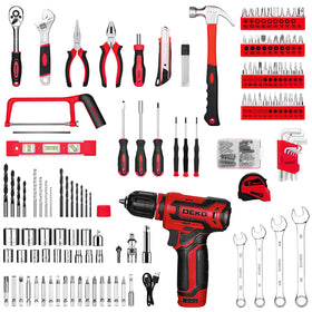 DEKOPRO screwdriver and wrench set neatly organized in case