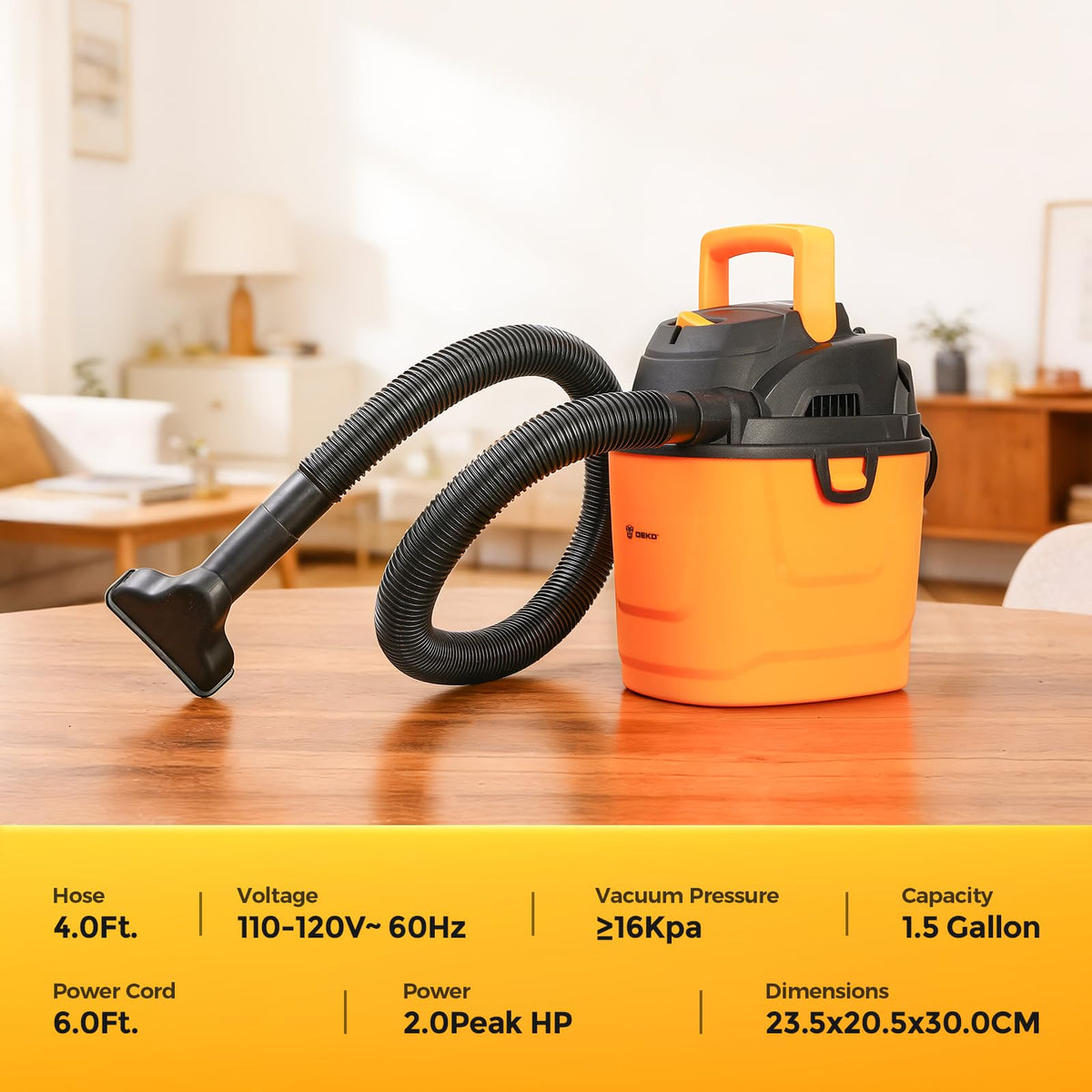 Blower function on DEKOPRO vacuum for versatile airflow