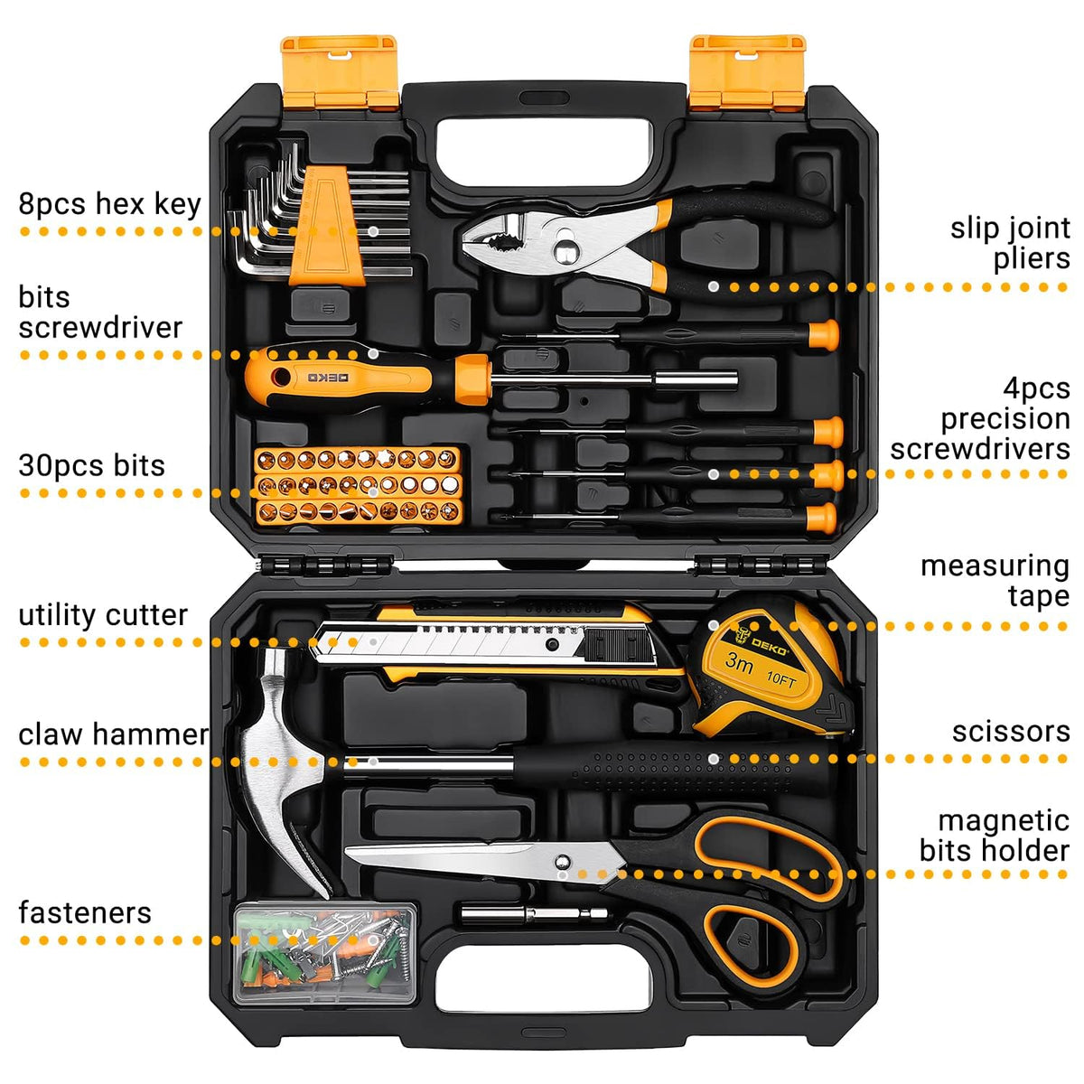 DEKOPRO slip joint pliers for versatile gripping and durable use