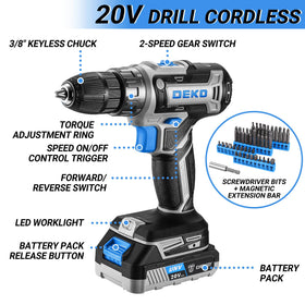 DEKOPRO toolbox case with drill keeps tools organized on the go.