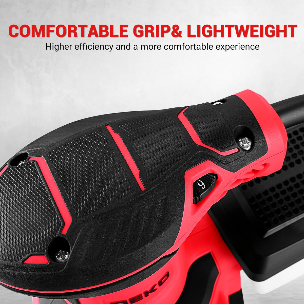 DEKOPRO efficient ventilation dissipates heat to extend tool life.