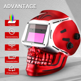 DEKOPRO welding helmet skull design adds bold style to your setup