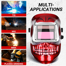 DEKOPRO welding helmet true color view clarifies weld pool details for precise technique