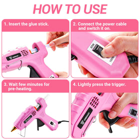 DEKOPRO versatile glue gun for wood, fabric, and more