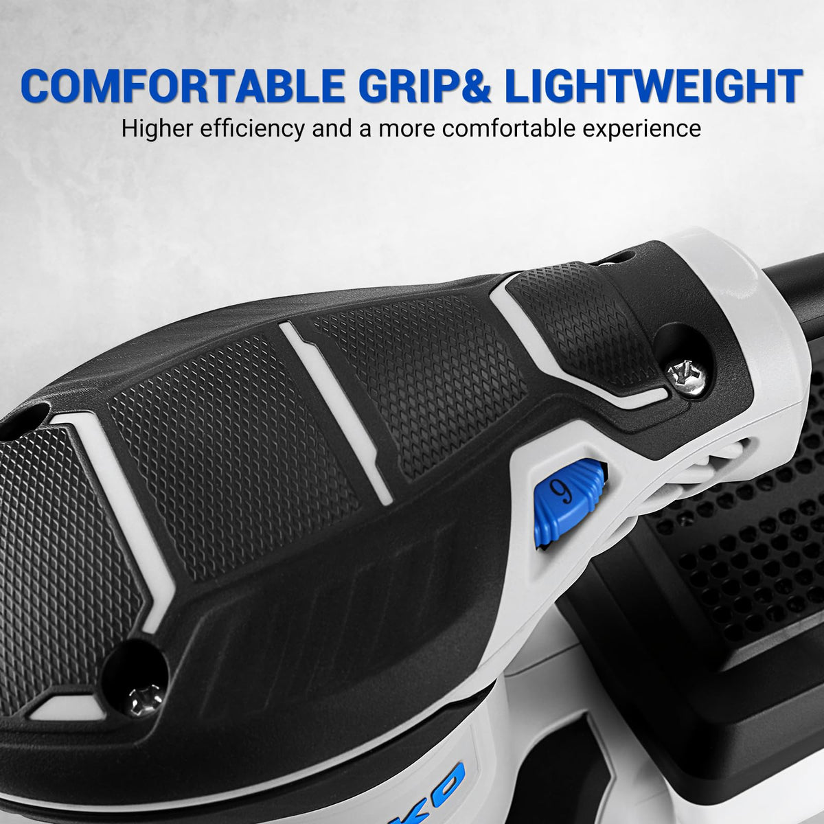DEKOPRO 5-inch sander ideal for wood and metal finishing tasks