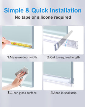 Cut-to-size 39-inch pieces fit most 3/8-inch doors.