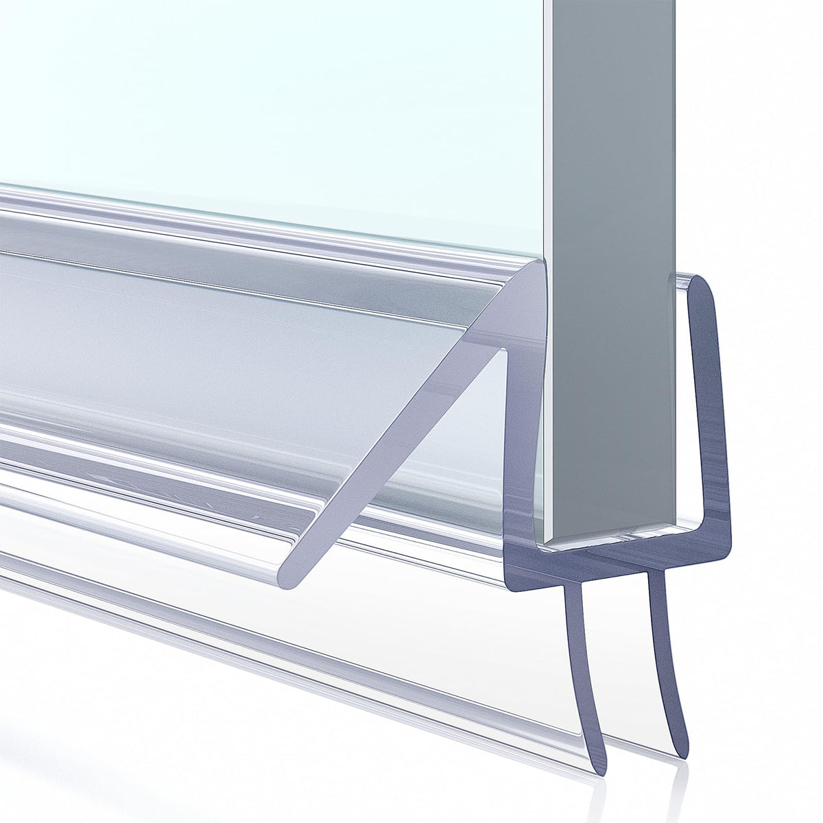 Compatible with frameless glass doors; not designed for sliding doors.