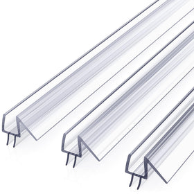 Delamu bottom seal for 3/8-inch doors with snap-on fit improves water control.