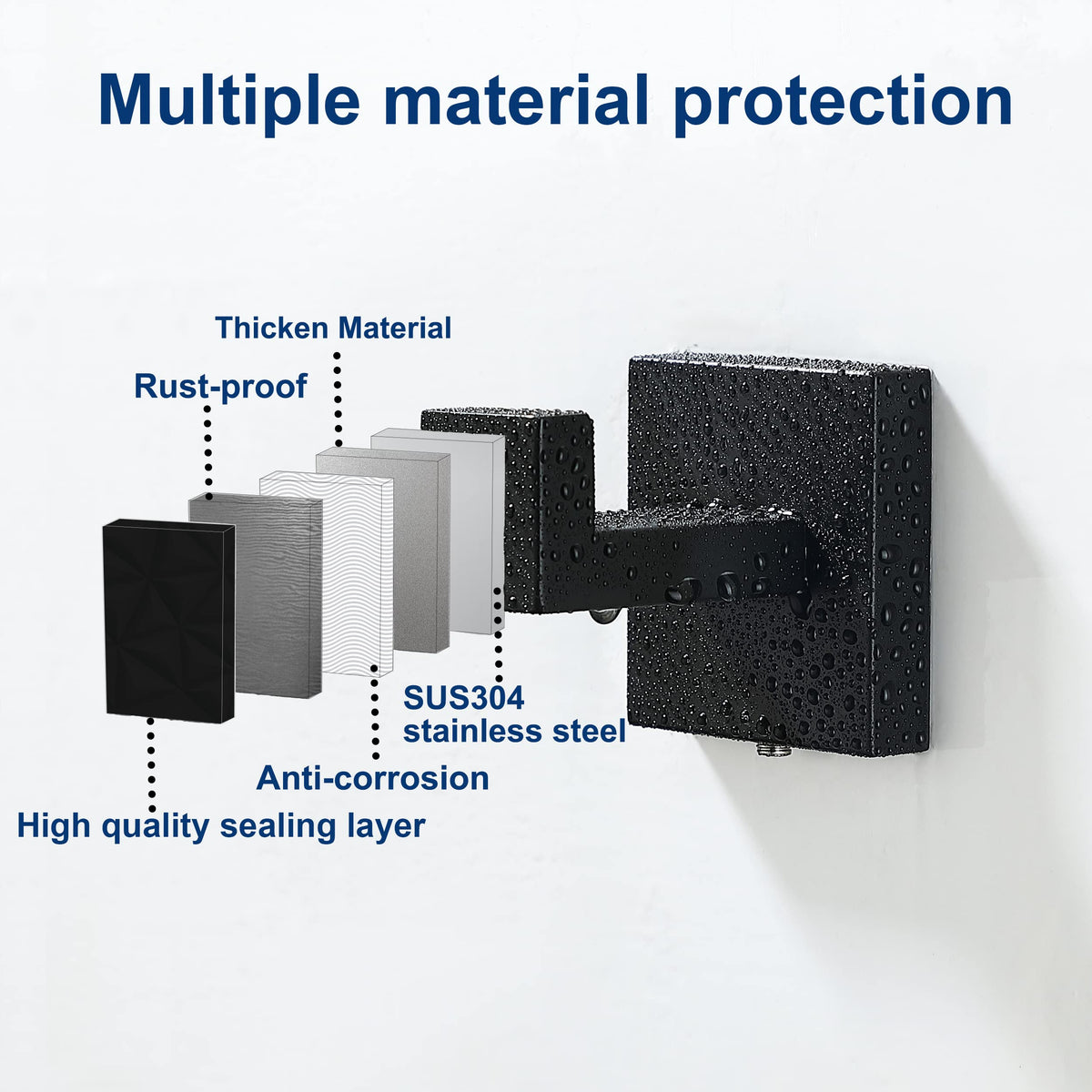 Delarkusi wall-mount hardware kit included for quick installation.