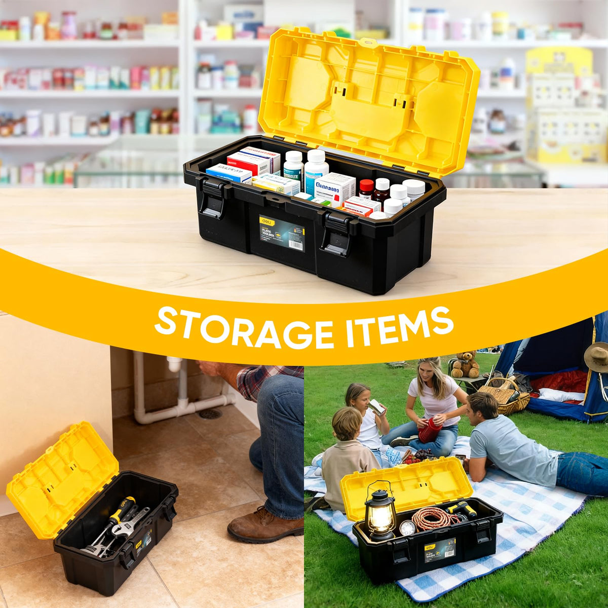 Deli reinforced base emphasizes durability and even weight distribution.