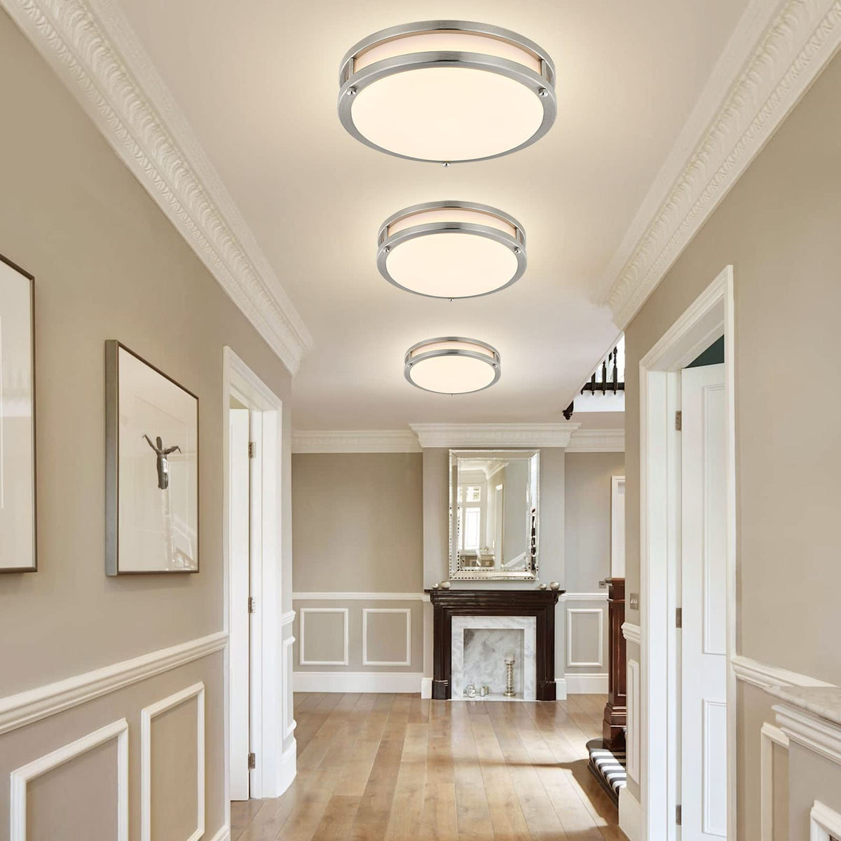 Delightown 2-pack 3200LM brightness, energy-efficient alternative to old fixtures.