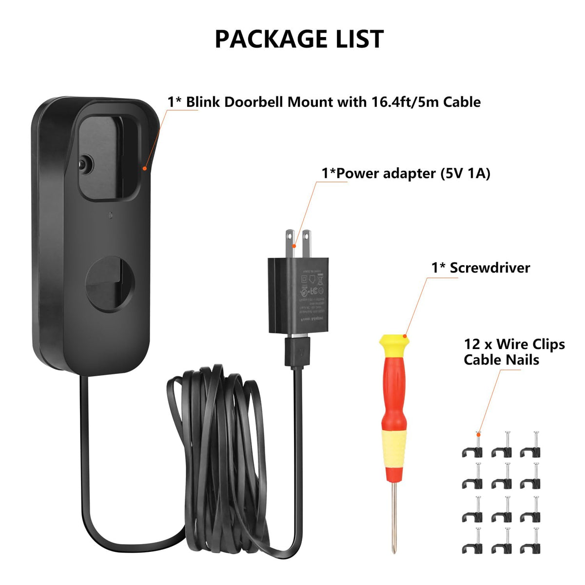 Delilyn easy no-drill installation for Blink doorbell.