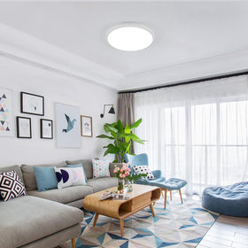 DELIPOP 12-inch round LED light offers bright 6500K cool white illumination.