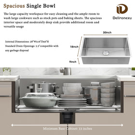 Delironexu brushed nickel finish resists stains for a modern kitchen look