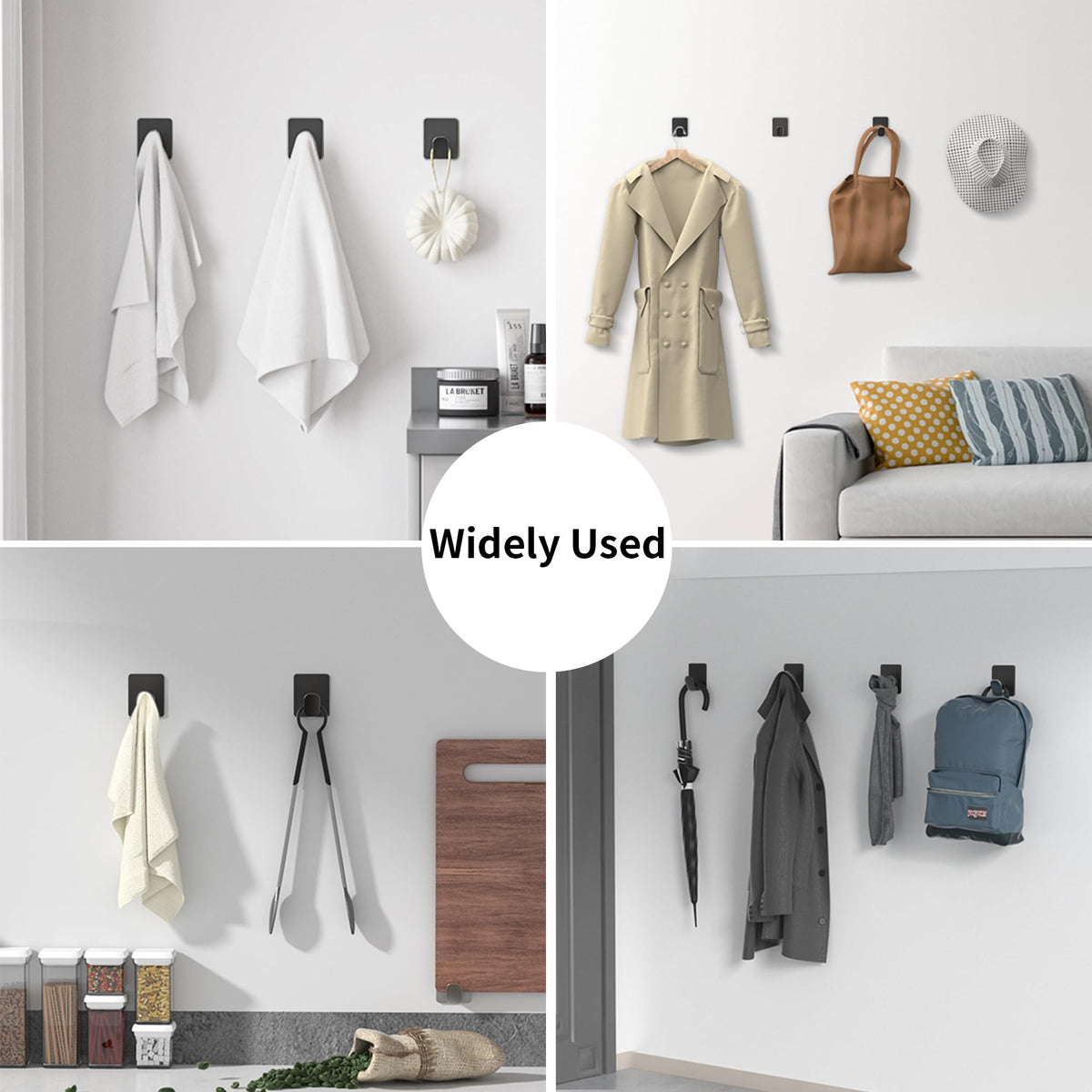 DELITON no damage wall installation suitable for rental spaces and dorm rooms.