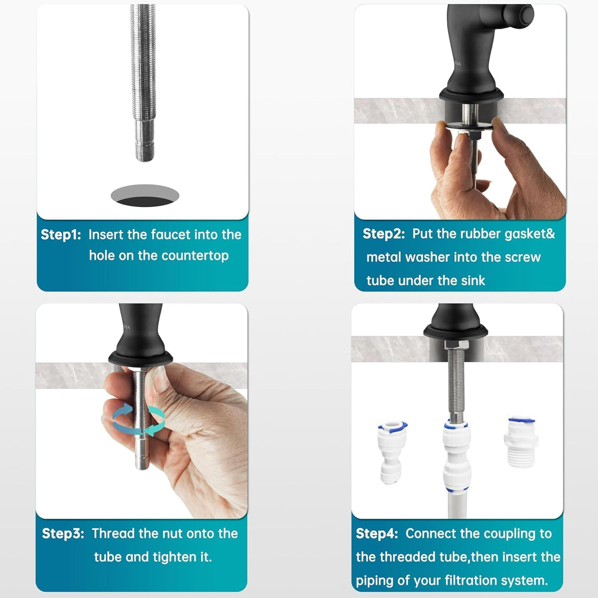 Delle Rosa corrosion-resistant finish simplifies daily maintenance.
