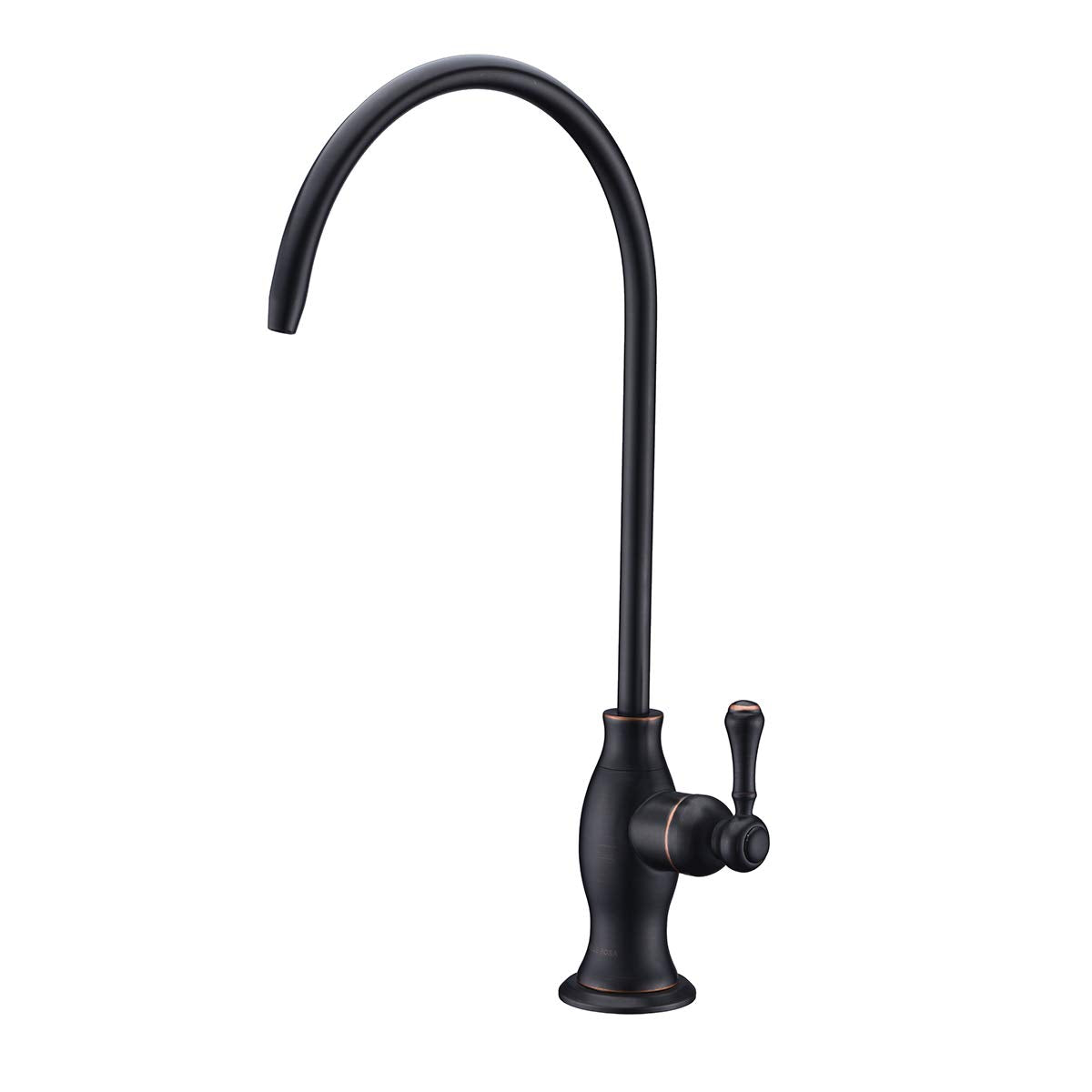 Delle Rosa stainless steel faucet for durable under-sink filtration.