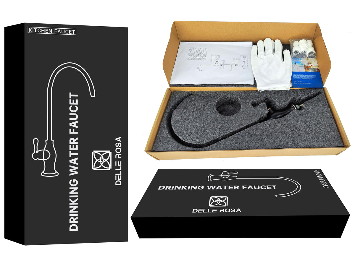 Delle Rosa non-air-gap compatible faucet for RO systems.