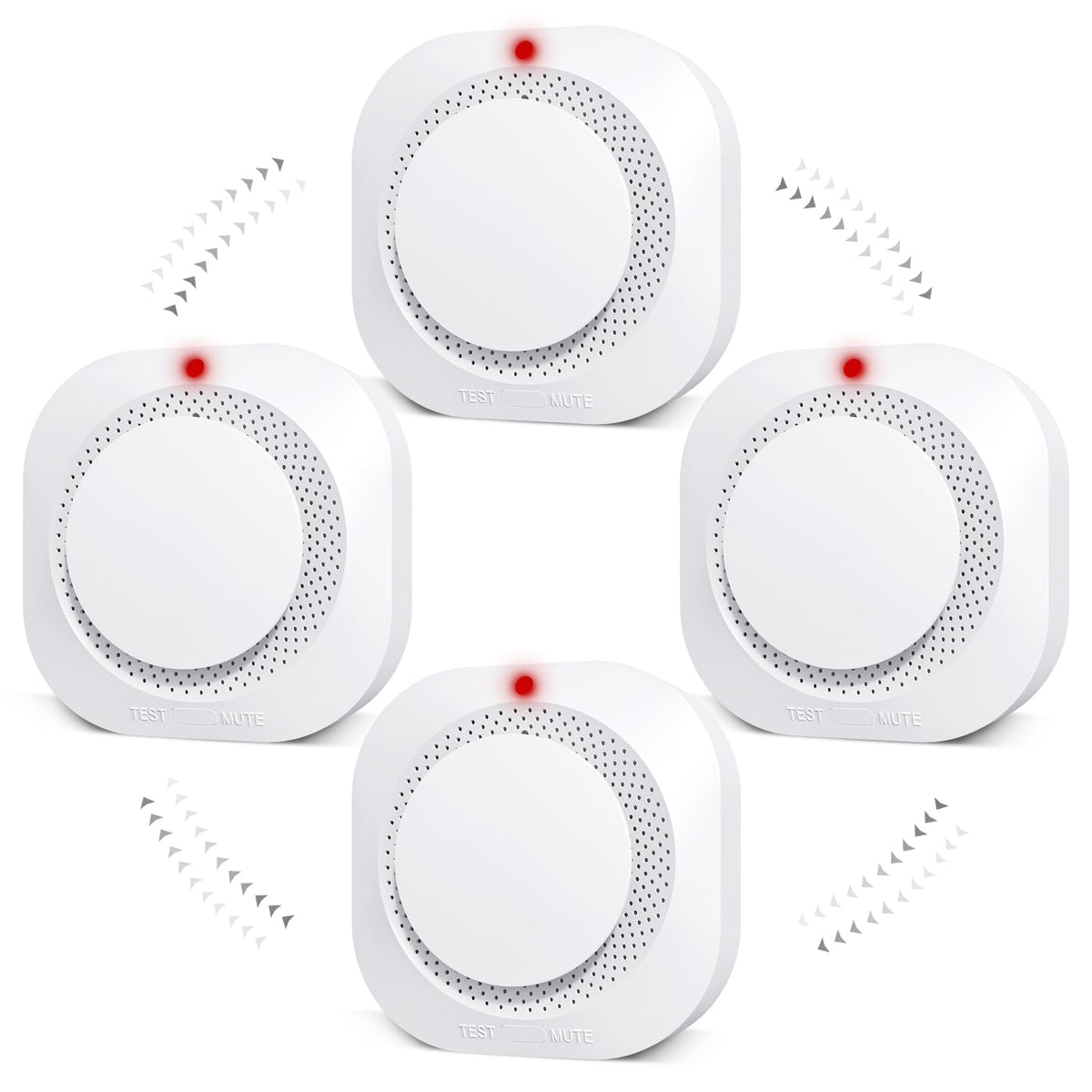 Deller Smoke Detector with photoelectric sensor, LED indicator, and battery power for reliable alerts.