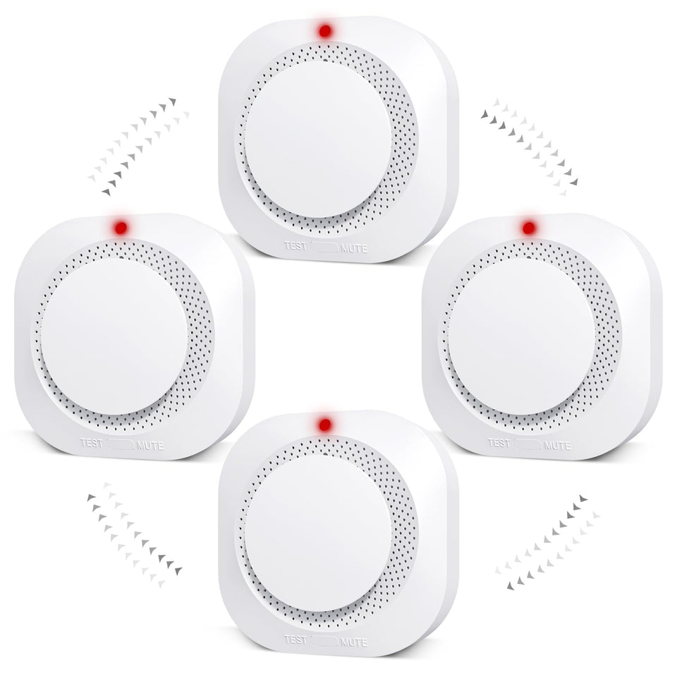Deller Smoke Detector with photoelectric sensor, LED indicator, and battery power for reliable alerts.
