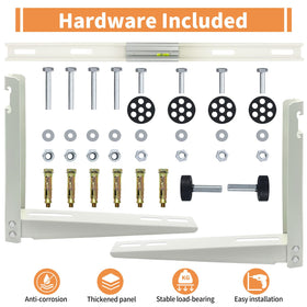 Rubber dampers cushion the unit and minimize interior vibration.