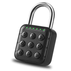 DELSWIN combination lock front view highlights rugged zinc alloy body for secure lockers.