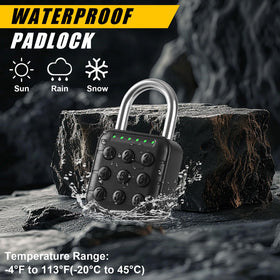 DELSWIN combination lock metal body close-up emphasizes durable construction and corrosion resistance.