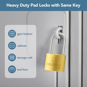 DELSWIN solid brass body lock delivers durable, long-lasting security.