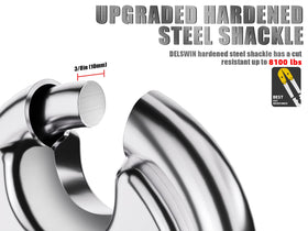 DELSWIN weatherproof stainless body ready for rain and sun exposure.