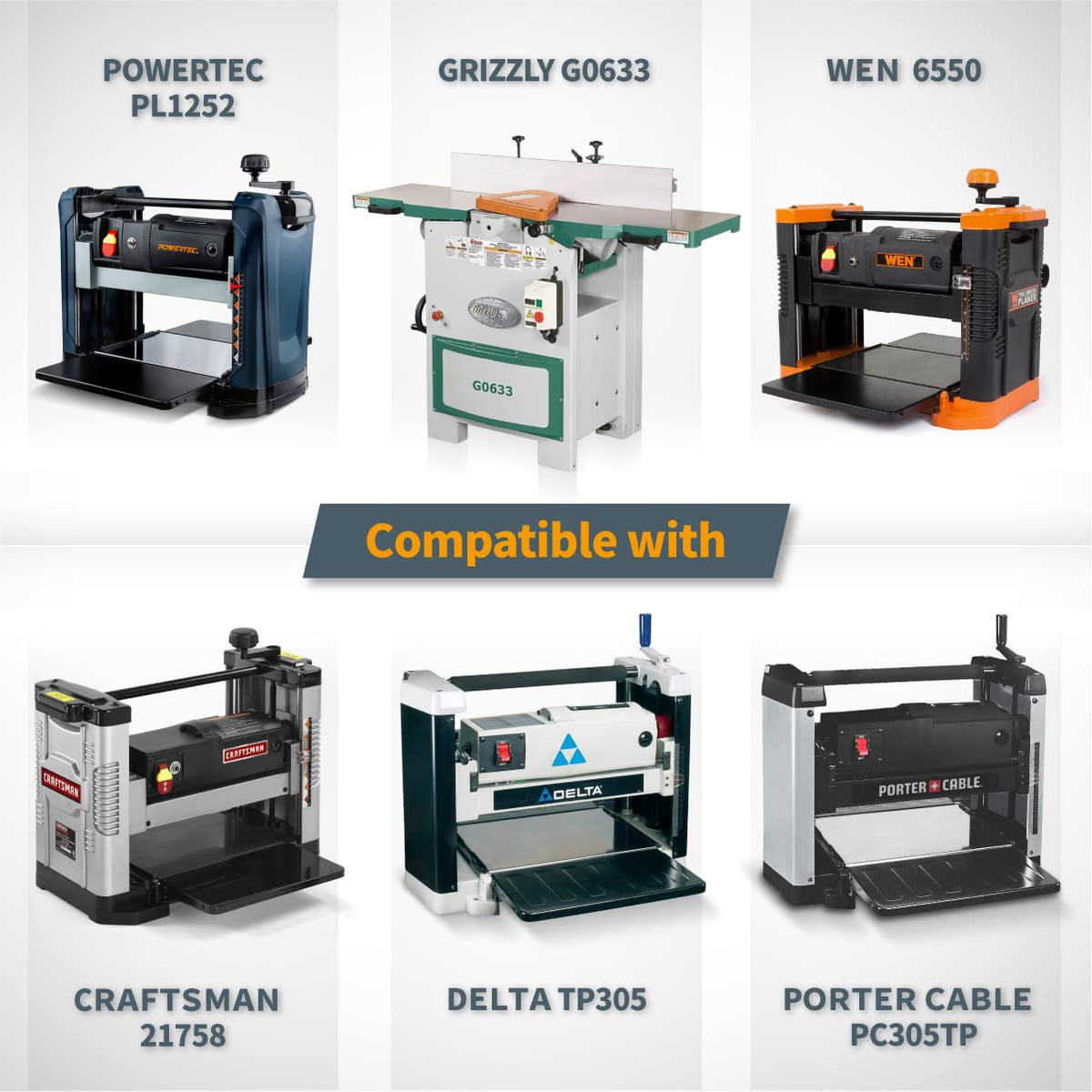 Delta 22-560/22-565 compatible POWERTEC blades for consistent finishes