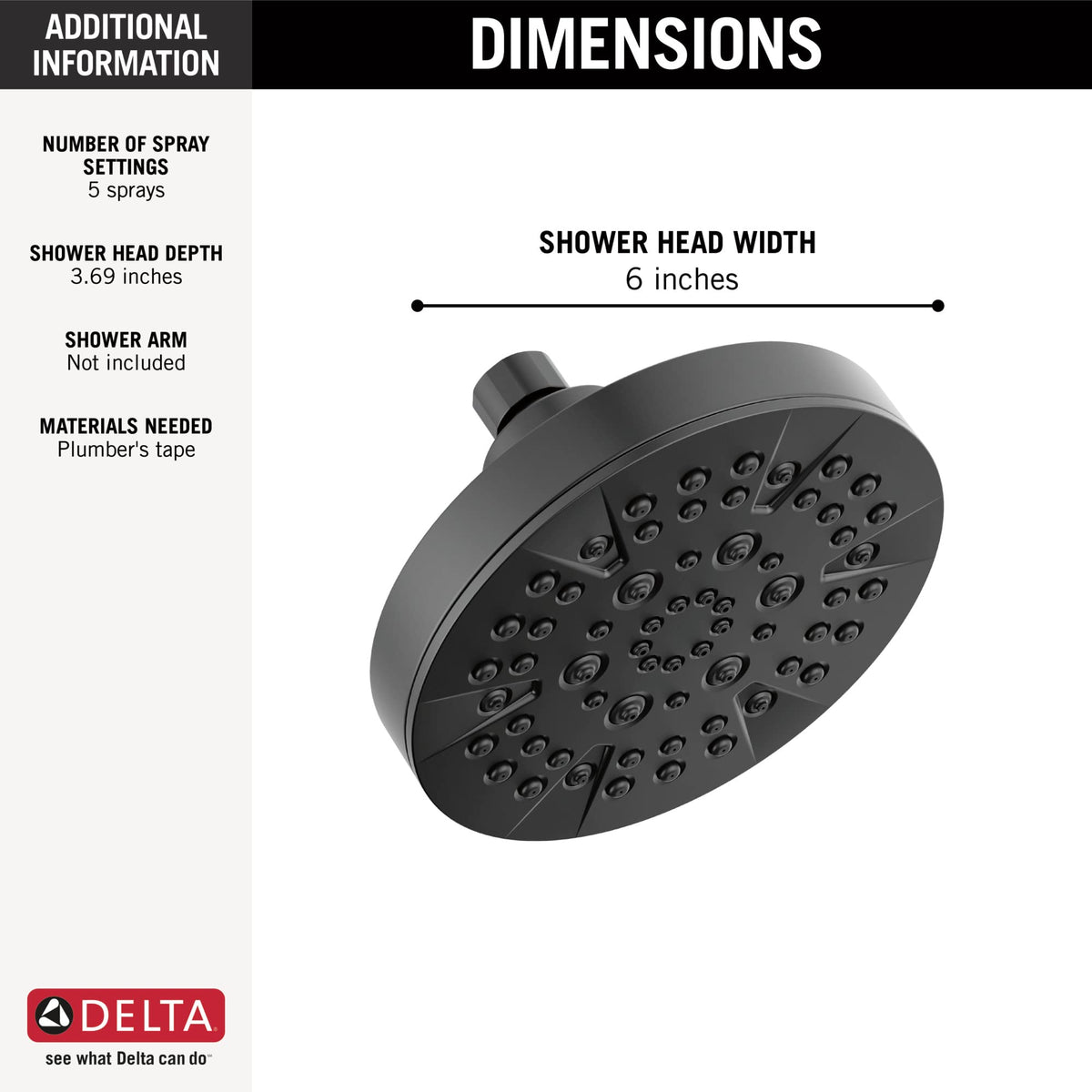 Delta 52535-BL shampoo rinsing spray for thorough hair rinsing.