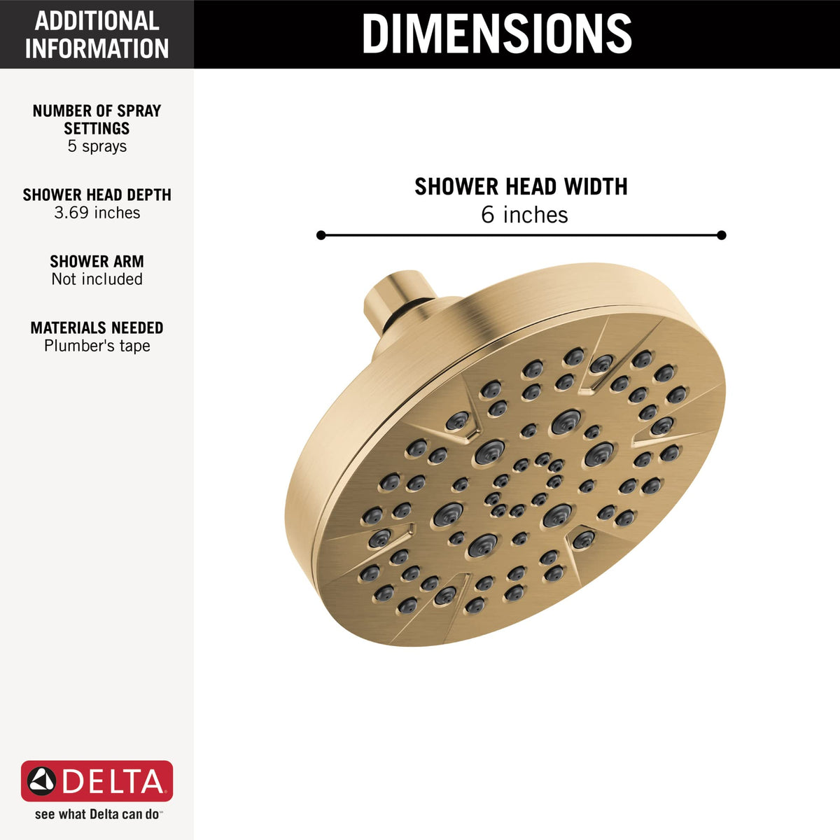Close-up of Delta champagne bronze finish showing corrosion-resistant durability.