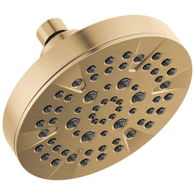 Delta 52535CZ front view shower head delivering a powerful full-body spray.