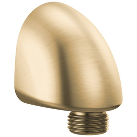 DELTA 556-CZ-PR wall supply elbow for hand shower in gold finish simplifies wall connections.
