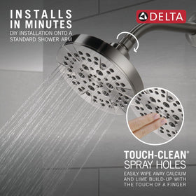 Delta shampoo rinsing spray helps rinse out conditioner quickly