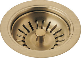 Delta 72010-CZ flange and strainer in champagne bronze for a coordinated kitchen look.