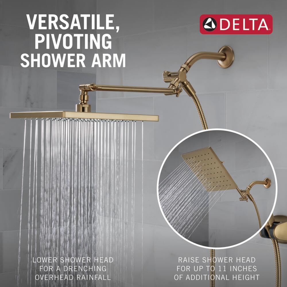 Delta Champagne Bronze finish adds durable, stylish bathroom detail.