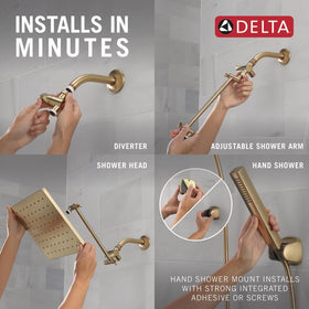 Delta Touch-Clean spray holes wipe away mineral buildup.