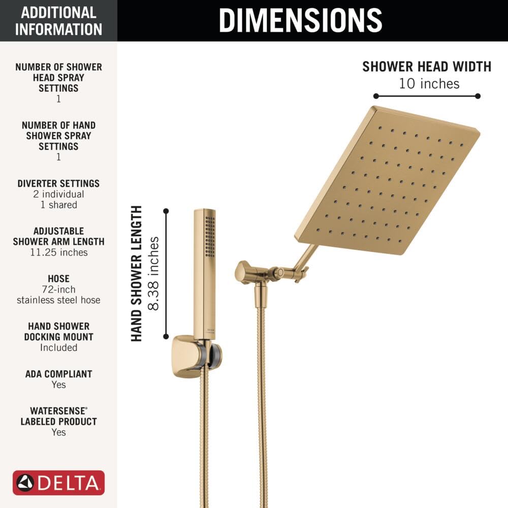 Delta wall-mount bracket allows quick, tool-free installation.