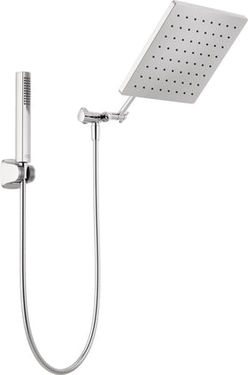 Delta 75527 raincan shower head close-up for spa-like rainfall experience