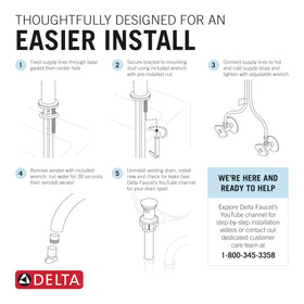 Delta Albion matte black finish highlights corrosion resistance and longevity.