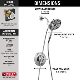Delta Arvo 14 Series handheld-spray with flexible hose for targeted cleansing.