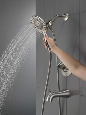Delta Arvo 14 Series In2ition dual shower head shown for versatile use
