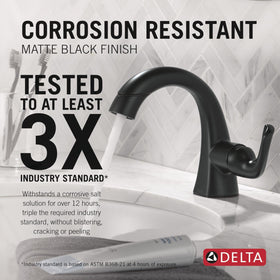 Delta Arvo included deck plate for clean 1- or 3-hole installation